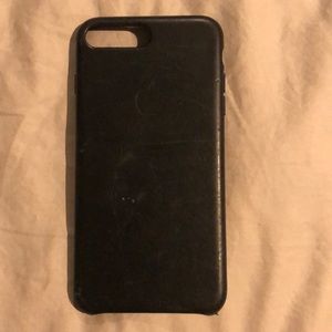 iPhone 8 Plus Apple Leather Black Case